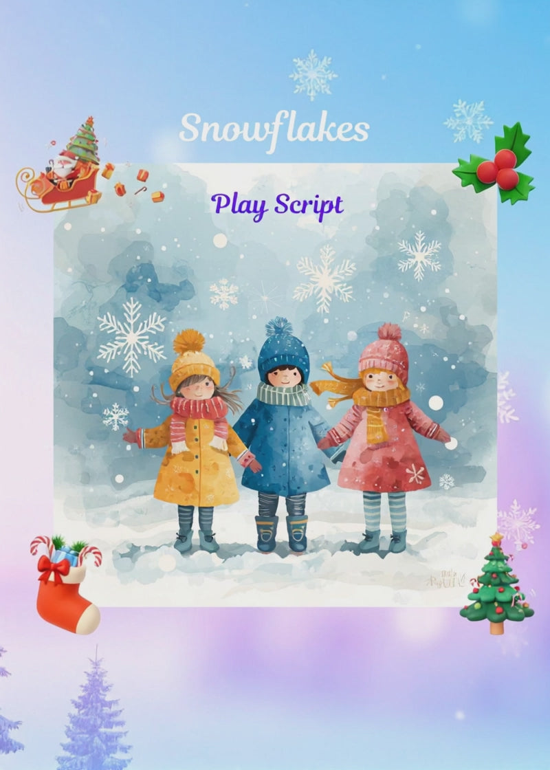 Snowflakes – Christmas Play Script with Matching Activities